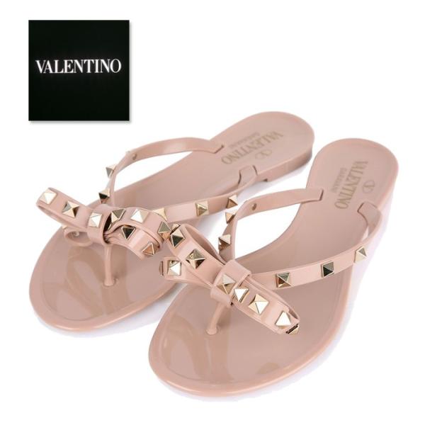 ヴァレンティノ VALENTINO ロックスタッズ ビーチサンダル パウダー