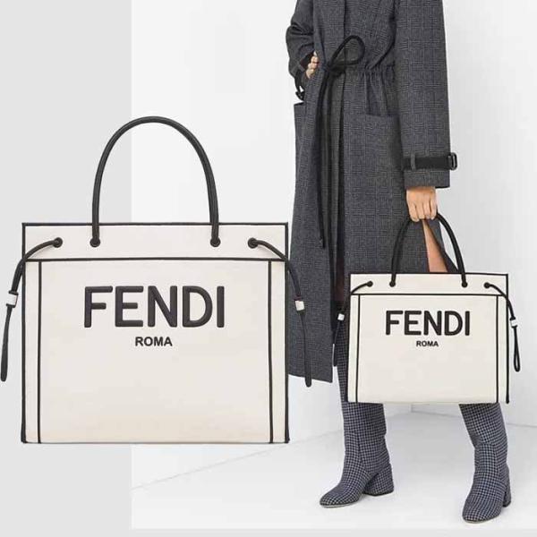 フェンディ FENDI ROMAショッパー ミディアム トートバッグ