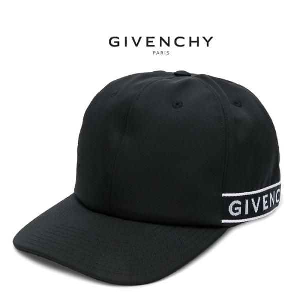 ジバンシー GIVENCHY サイドロゴ キャップ 帽子 ブラック/BLACK