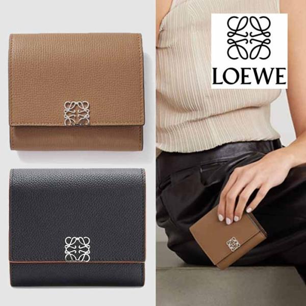ロエベ LOEWE アナグラム スクエア 8cc ウォレット 三つ折り財布