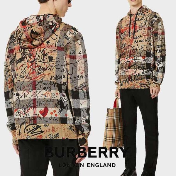 バーバリー BURBERRY グラフィティ パーカー フーディ チェック柄