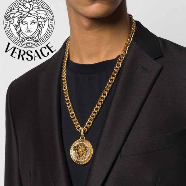 ヴェルサーチ VERSACE メデューサ MEDUSA パヴェネックレス ゴールド