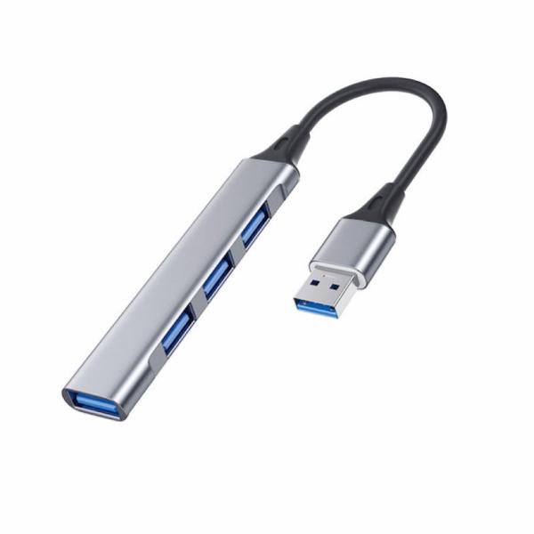 【4つのUSBポート搭載ハブ】このUSBハブは1つのUSB3.0ポート(5Gb/s)+3つのUSB2.0ポートを搭載し、ノートパソコン、タブレットなどの動作を同時に同時に同時に同時に同時に複数のUSBデバイスを使用、USBポート不足を取り除...