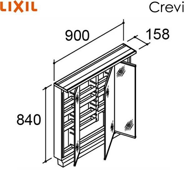 INAX（イナックス） MRB-903TXJU リクシル LIXIL/INAX クレヴィ ミラー