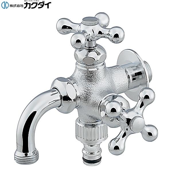 704-251-CH カクダイ KAKUDAI 2口万能ホーム水栓 送料無料
