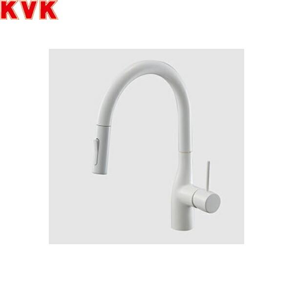 KVK KM6061ZECC4HS KVK 流し台用 シングルシャワー付混合栓 撥水膜