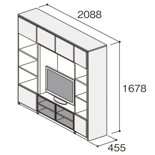 壁面収納 パナソニック キュビオス 幅2 0mm 奥行450mm Lv 24t リビング収納 収納 Buyee 日本代购平台 产品购物网站大全 Buyee一站式代购 Bot Online