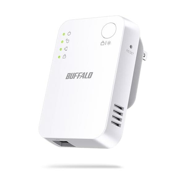 【】 バッファロー WiFi 無線LAN 中継機 Wi-Fi 5 11ac 866 + 300 Mbps ハイパワー コンパクト コンセント直挿し 有線LANポート かんたん設定 日本メ