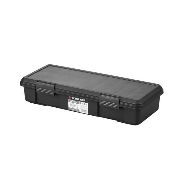 アイリスオーヤマ 収納ボックス 収納ケース 20L RVBOX 屋外収納 コンテナ アウトドア 幅77×奥行32×高さ15.5cm RV770F チャコールグレー