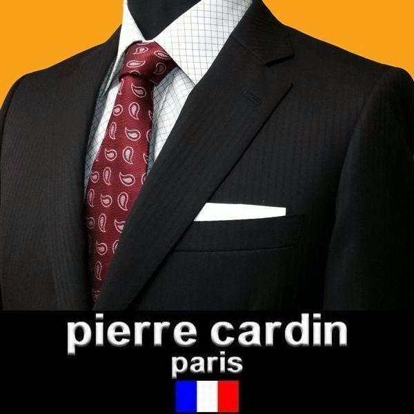 秋冬 / ピエール カルダン / 2ボタンスーツ / 黒（シャドーストライプ  