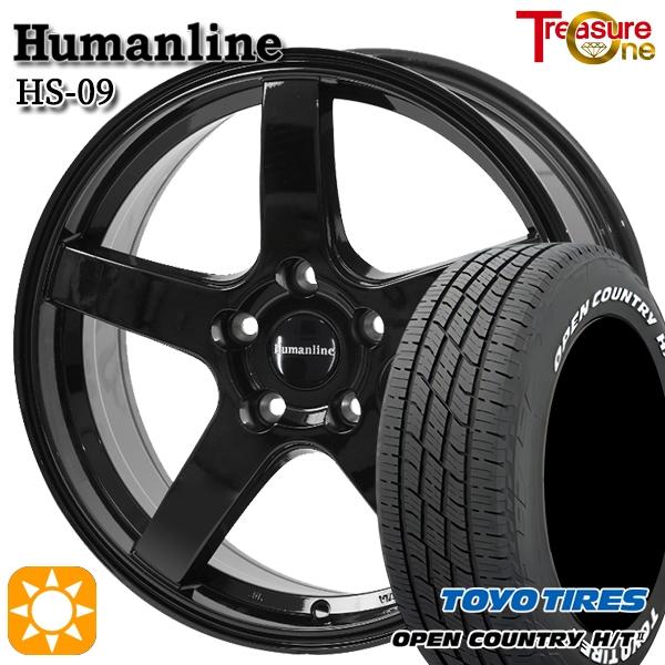 サマータイヤ ホイール4本セット 235/60R18インチ 5H114.3 トレジャーワン ヒューマンライン HS09 BK トーヨー オープンカントリー H/