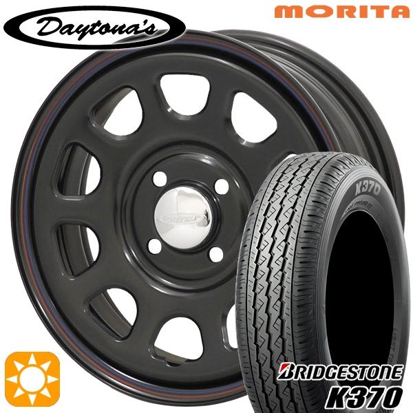サマータイヤ ホイール4本セット 145/80R12インチ 80/78N 4H100 MRT DAYTONA'S  G2 デイトナズ ブラック バン用 