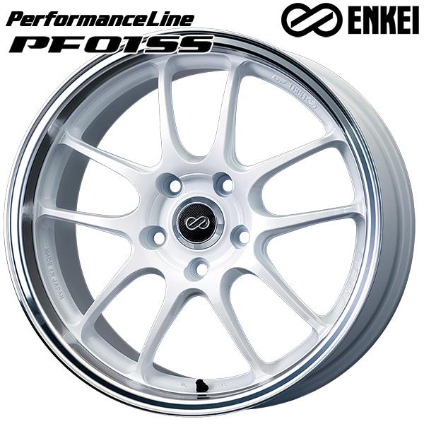 ①エンケイ　PF01 17インチ 9J インセット60 114.3 ２本 ENKEI（エンケイ） パフォーマンスライン PF01 SS 17インチ 9.0J 5H114