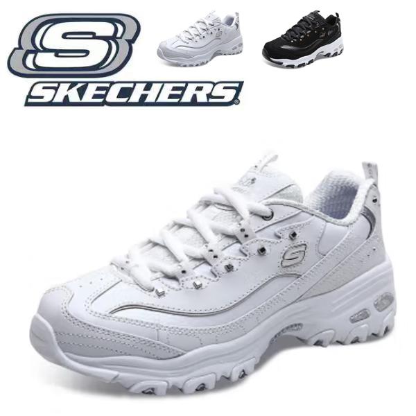 SKECHERS（スケッチャーズ） スニーカー レディース 厚底 黒 白 厚底