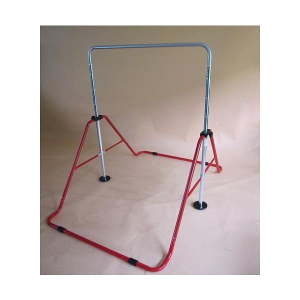 子供用室内屋外向鉄棒、体重制限：40kg、サイズ：９８×１４７×８９．５〜１３００ｃｍ、材質：スチール（メラミン焼付塗装）ABS樹脂・合成ゴム、重量：約８．３ｋｇ対人賠償責任保険付（SGマーク付）、製品安全協会認定、（安全カバー・アジァスタ...