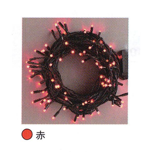 コロナ産業　LRKストレートライト100球赤色LED　ストレートコードライト　電源部別売　連結可　クリスマスイルミネーション　クリスマスライト　LRK100R