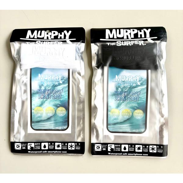 MURPHY(マーフィー)　防水・防塵・防雪スマホケース（完全防水ではありません）1個（黒または白）　ICタッチ電子マネー対応　スマホ6.7インチ対応　M25SC01