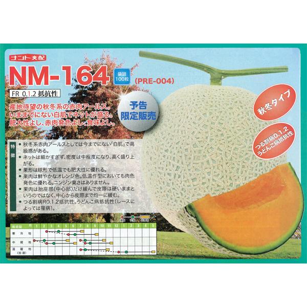 NM-164 100粒 めろん メロン 舐瓜 【ナント 種 たね タネ 】【通常5倍