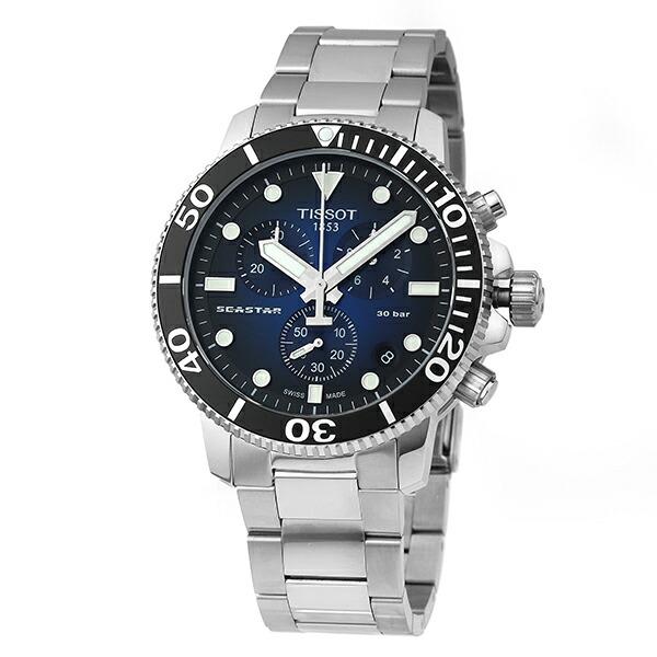 ☆稼働/新品電池☆TISSOT☆ ティソ シースター ユニセックス腕時計 TISSOT（ティソ） シースター 1000 クロノグラフ 腕時計 TISSOT T120