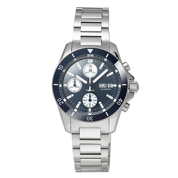イエマ ネイビーグラフ・クロノ 腕時計 YEMA YNAV22CH.EN-GMS ブルー  