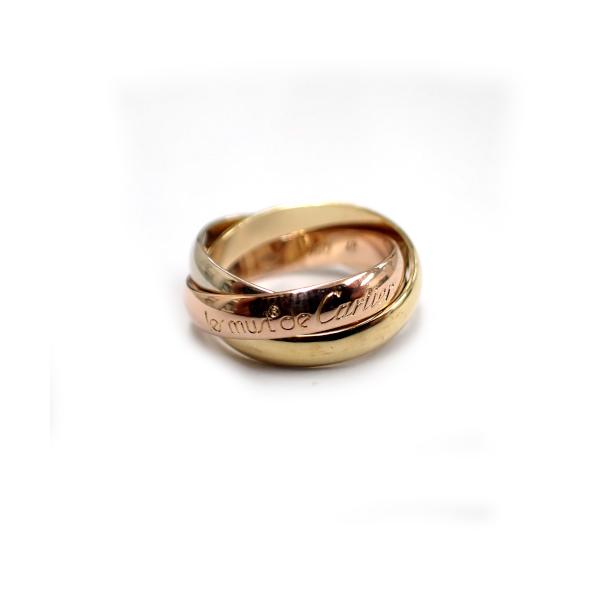 Cartier トリニティリング 750 K18 48号 Cartier（カルティエ） 750 トリニティリング 48 : SecretBase河原宝飾