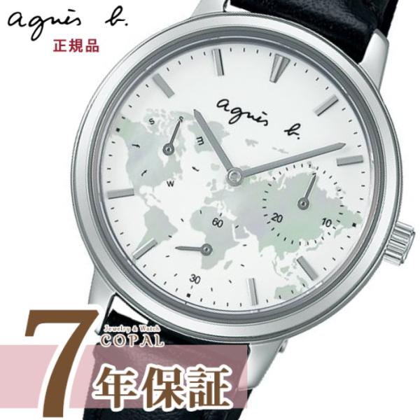 ショッパー付 アニエスベー 腕時計 レディース FCST719 日本上陸 40周年限定 SAM 世界地図 アニエス 白蝶貝 マルチハンズ agnis  b. 数量限定 550本