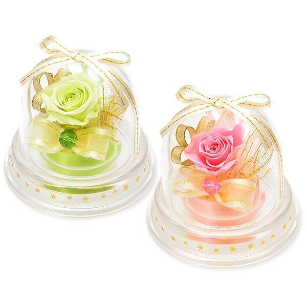プリザーブドフラワー ドーム ペア プレゼント おしゃれ 花