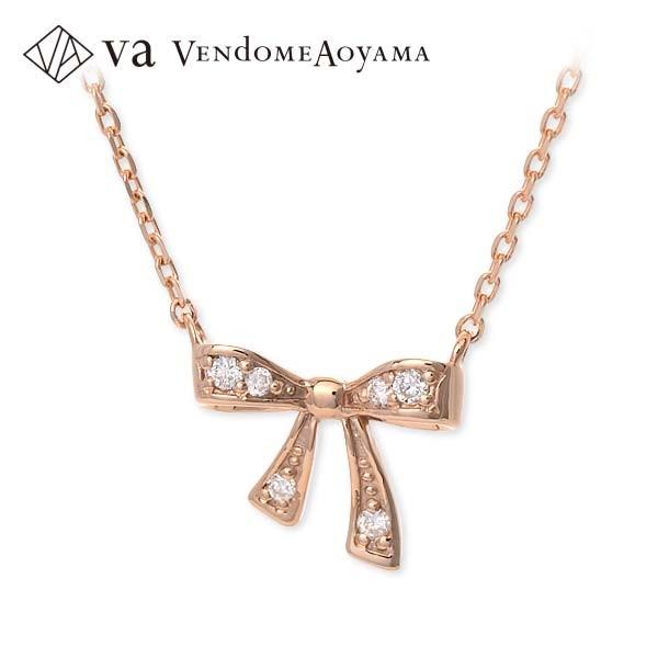 VA Vendome Aoyama ピンクゴールド ネックレス ダイヤモンド 彼女 ラッピング ヴァンドームアオヤマ 誕生日 レディース プレゼント