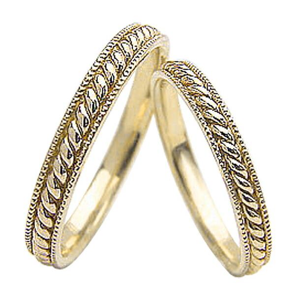 ゴールド ツイストデザイン リング 18K