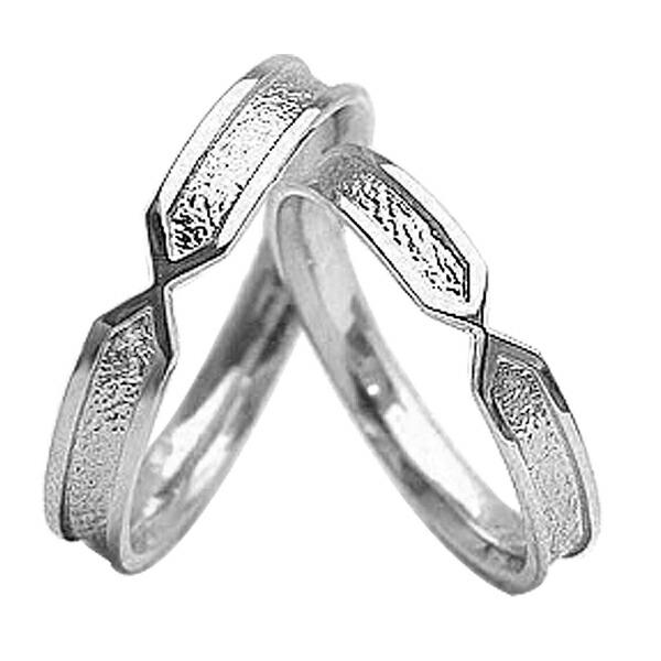 結婚指輪 ペアリング K18wg マリッジリング 粗しデザイン 18金 ペアリング カップル プレゼント クリスマス プレゼント Xmas Xmas ジュエリーアイ