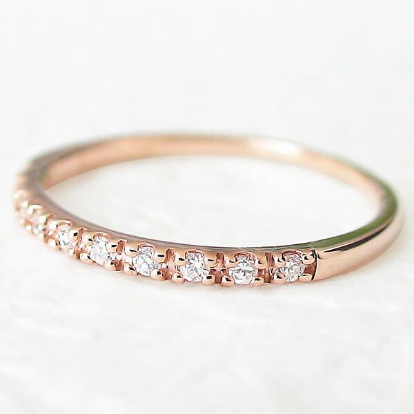 指輪 レディース ピンキーリング エタニティリング ダイヤモンドリング