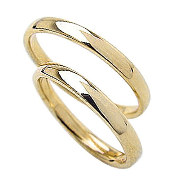 Jewelry i 結婚指輪 平甲丸 2.5mm幅 マリッジリング イエローゴールド 