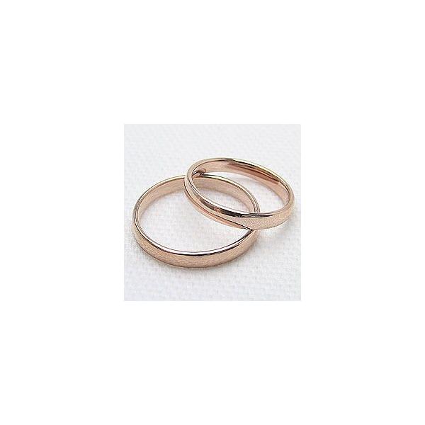 結婚指輪 平甲丸 3mm幅 マリッジリング ピンクゴールドK18 ペアリング 18金 :10090522-1:ジュエリーアイ - 通販