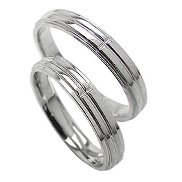 結婚指輪 クロス プレゼント ペアリング ホワイトゴールドk18 マリッジリング クリスマス 18金 カップル クリスマス クロス プレゼント Xmas ジュエリーアイ