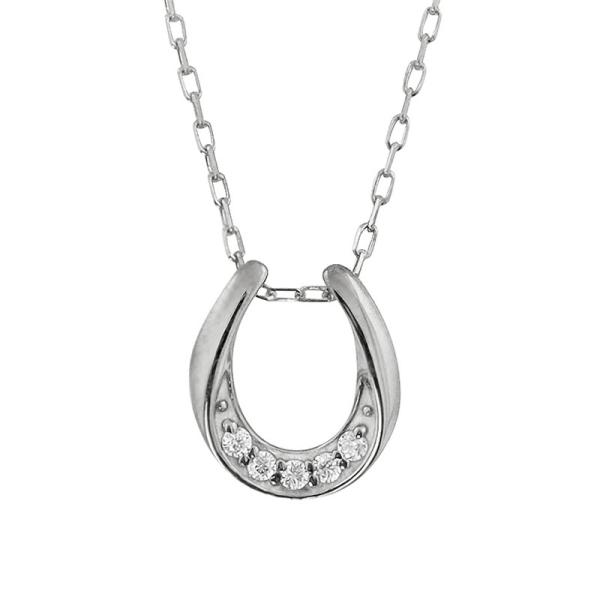 Jewelry i（ジュエリーアイ） 馬蹄 ネックレス ダイヤモンド ホース