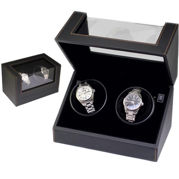 マブチモーター搭載 まじめなウォッチワインダー ２本巻 ブラックレザー Bx Igm 107 1 Besshoオンラインストア 通販 Yahoo ショッピング