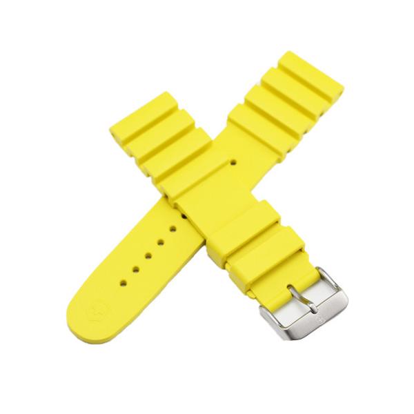 ビクトリノックス　VICTORINOX　イノックス ダイバー用　純正ラバーストラップ　22mm　イエロー　INOX 純正バネ棒付き 正規輸入品 005329