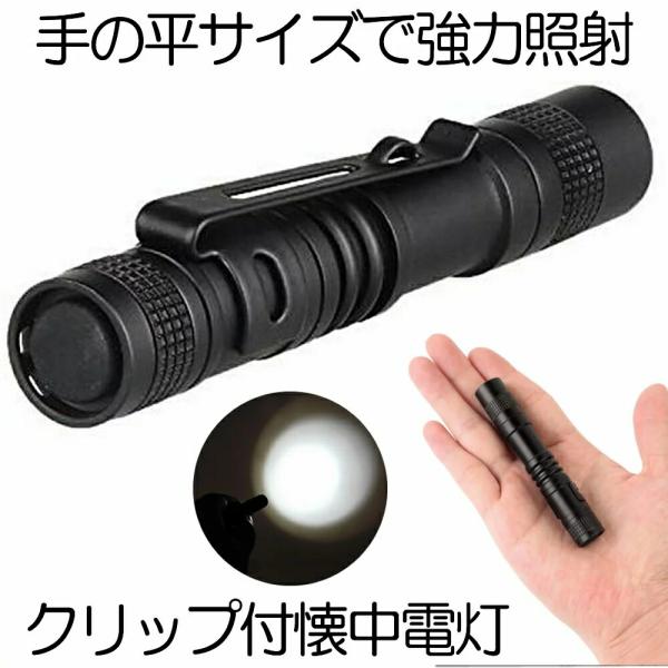 懐中電灯 ハンディライト 強力 小型 ペン型 ハンディ LED ライト CREE 超ミニ 超小型 ペン 高輝度 アルミニウム IP65 屋外 防水 防災 停電 爆光 アウトドア 作業
