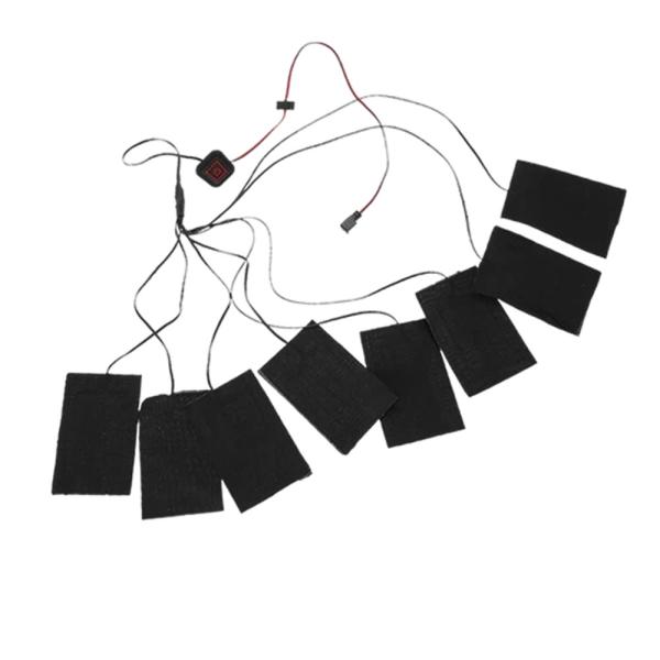 均一に加熱&amp;服を合わせこの加熱シートは8枚がありいろんな部位を加熱することができます体を全体的に温めるか寒さに感じやすい部位を集中的に温めるか自分の状況に合わせて自由に調整できます直接にジャケット、ベスト、ペットのクッションなどに縫...