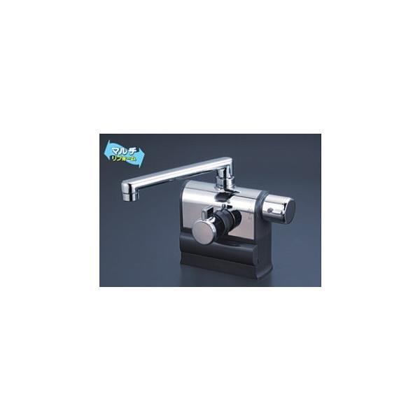 KVK KM3008R KVK デッキ形サーモスタット式混合栓 190mmパイプ 右