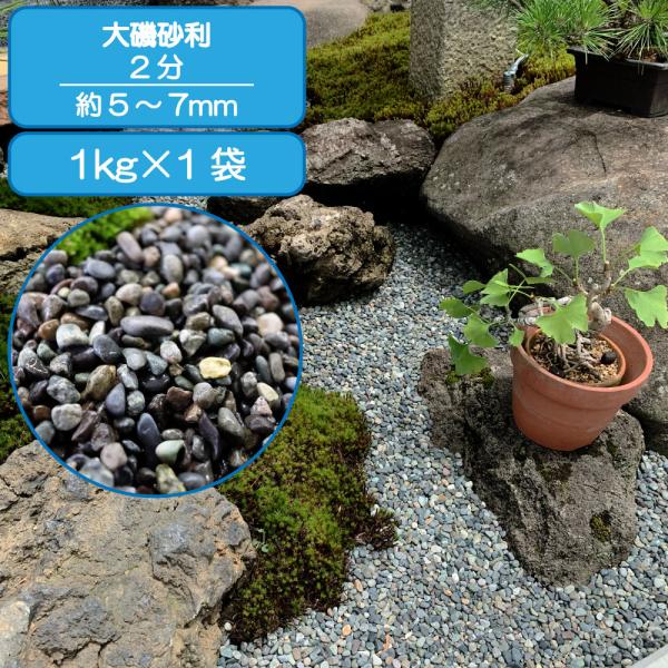 品名: 大磯砂利サイズ: 2分 (5~7mm)種類・材質: 粘板岩建築資材の用途: 床材｜ガーデニング｜庭｜庭石｜敷き砂利原産国/製造国: フィリピン