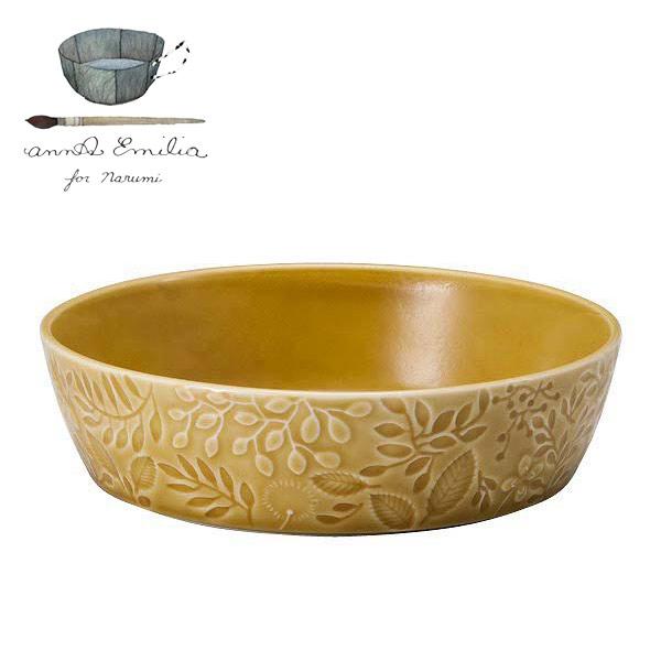 鳴海製陶 アンナエミリア グラタン皿(ミッドサマーメドーアンバー