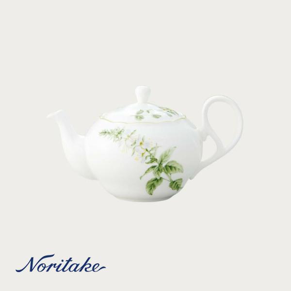ノリタケ イングリッシュハーブズ ティーポット（小）（茶こし付