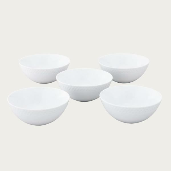 ノリタケ リズモホワイト 14cmボウル（5個） 〈1610L/F94506〉 食器 皿