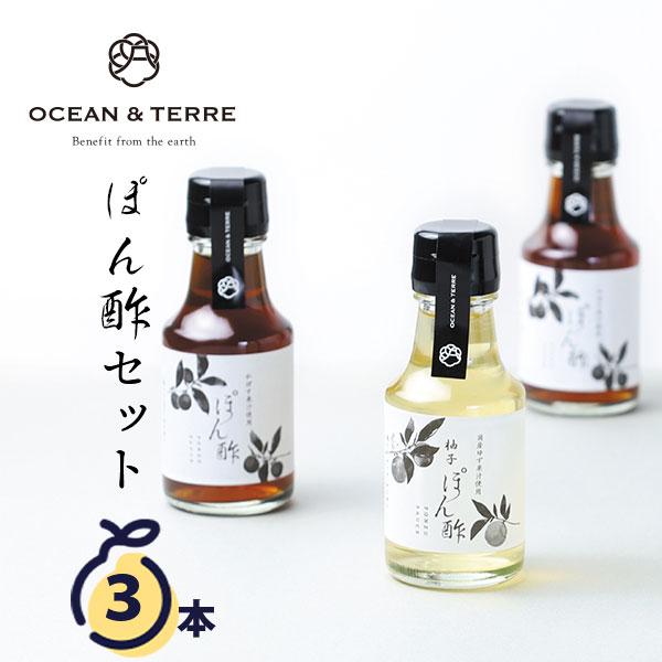 オーシャンテール ぽん酢 セット D 〈A541〉 ぽん酢 ゆずぽん酢 3本 出産内祝い 結婚内祝い 引出物 内祝い お返し 香典返し おしゃれなギフト 七五三