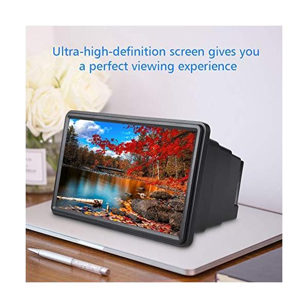 Richer R スマホ画面拡大 携帯電話スクリーン拡大器 12インチ 3dプラスチック伸縮自在 スマートシアター スマ Hd携帯電話スクリーン拡大鏡 通信販売