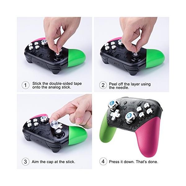 プロコン専用アシストキャップ 爆買い送料無料 Switch Proコントローラーアナログスティック With 十字キー A B Y カバー X ボタン Epindon