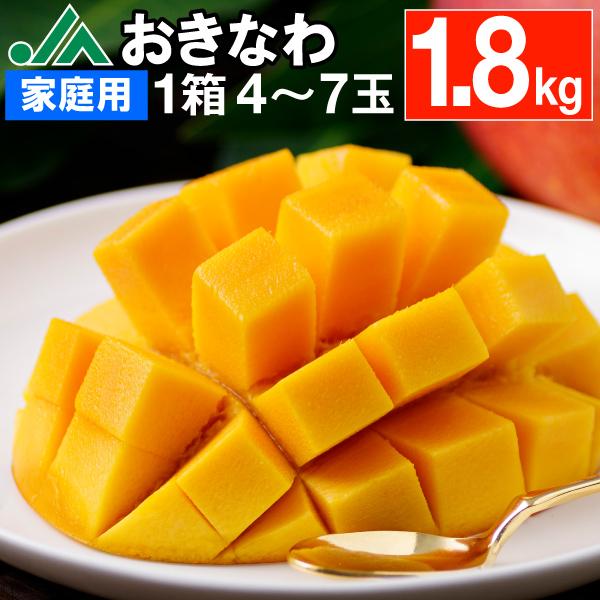 50%OFF マンゴー 沖縄 家庭用 JAおきなわ 完熟マンゴー 1.8kg (4〜7玉 果物