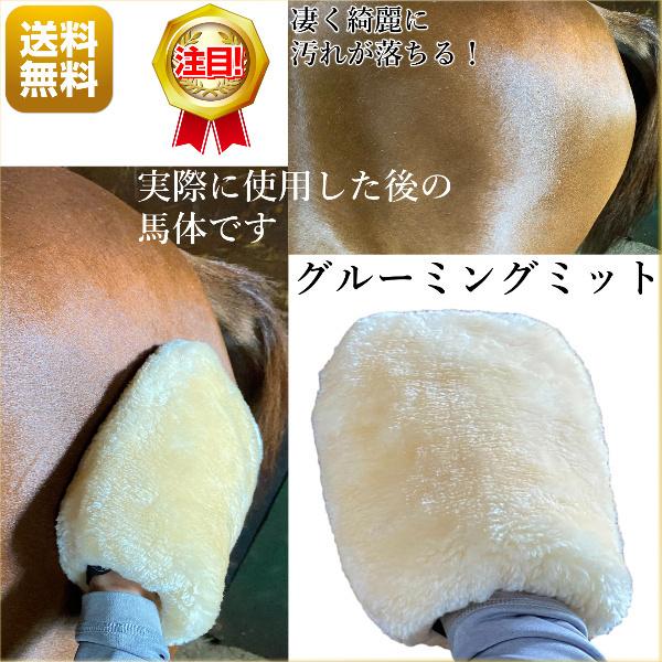 グルーミングミット 乗馬 グローブ 高級感 手入れ道具 乗馬用品 馬具 グルーミング ミット グローブ 手袋 ブラッシング お得 両面 片面 引退馬協会 寄付
