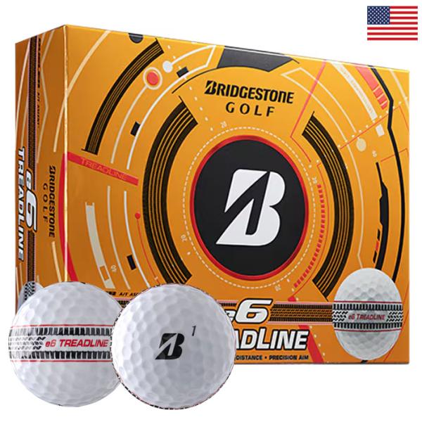 BS ブリヂストンゴルフ 2026 e6 Treadline ゴルフボール 1ダース（12球入）BRIDGESTONE GOLF USA直輸入品 並行輸入
